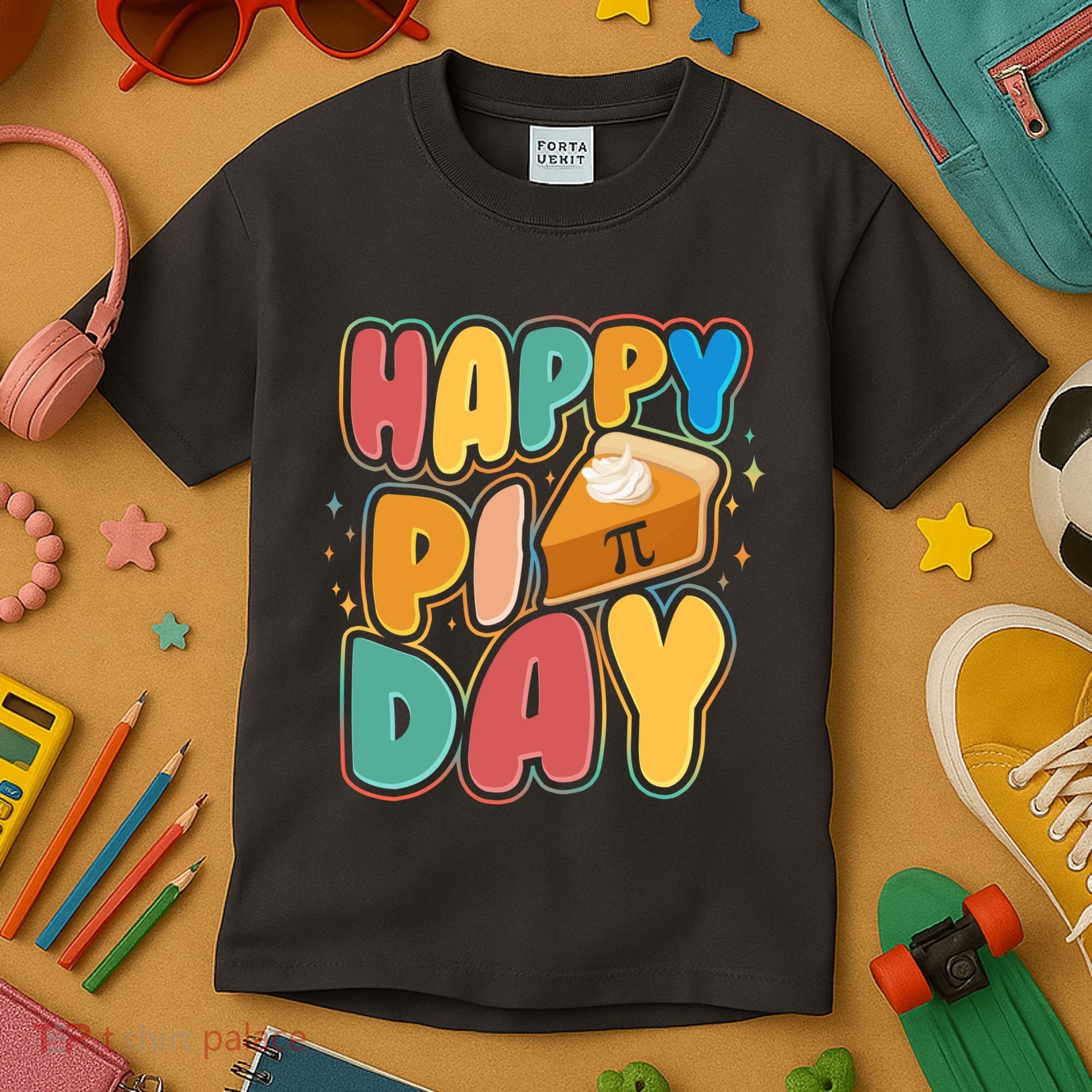 Happy Pi Day 3 14 Pie Slice March 14 Kids T-Shirt