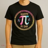 Happy Pi Day Mathematischer Mathematiklehrer Pi 3.14 T-Shirt thumb 3