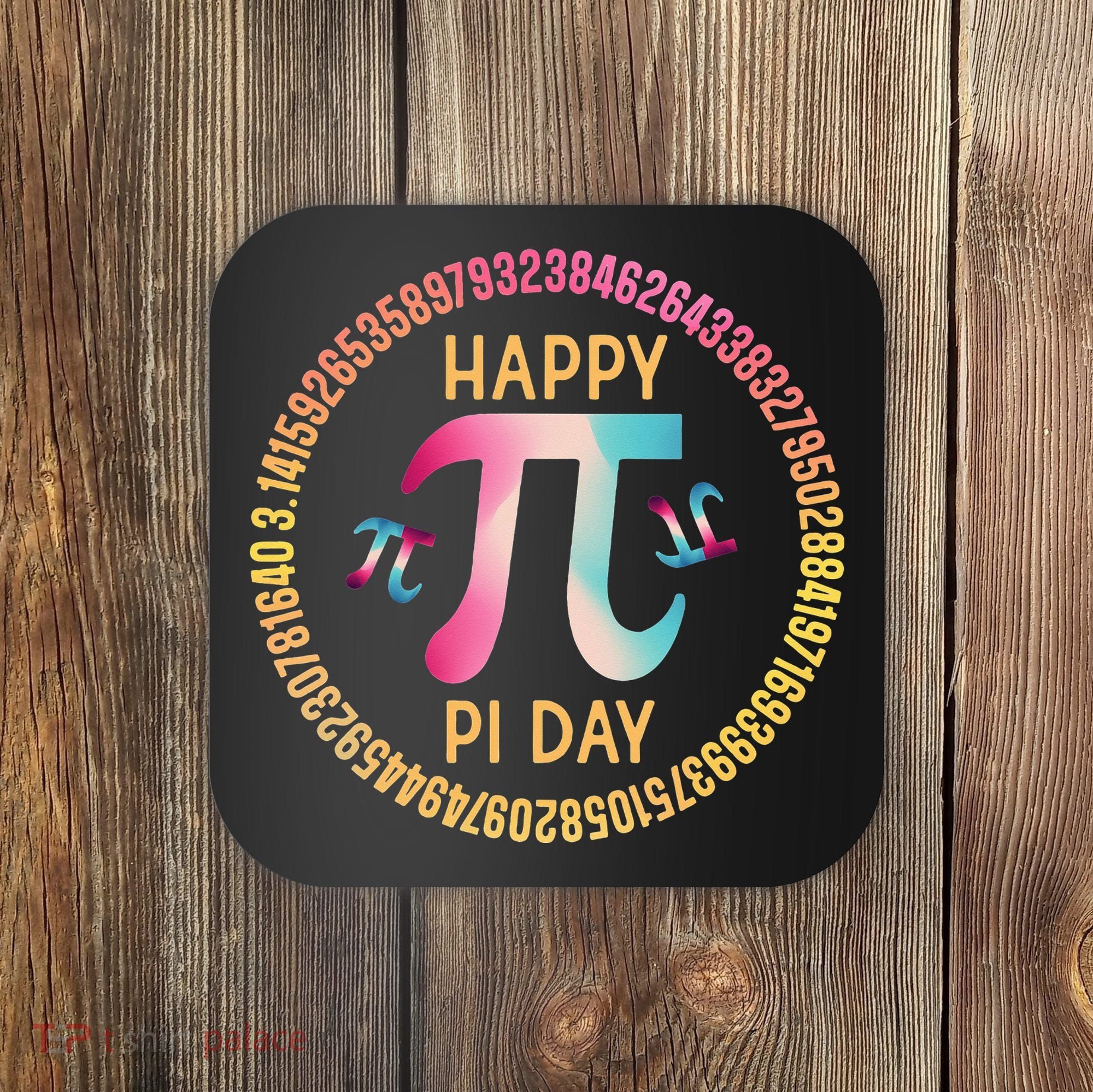 Happy Pi Day Mathematischer Mathematiklehrer Pi 3.14 Coaster
