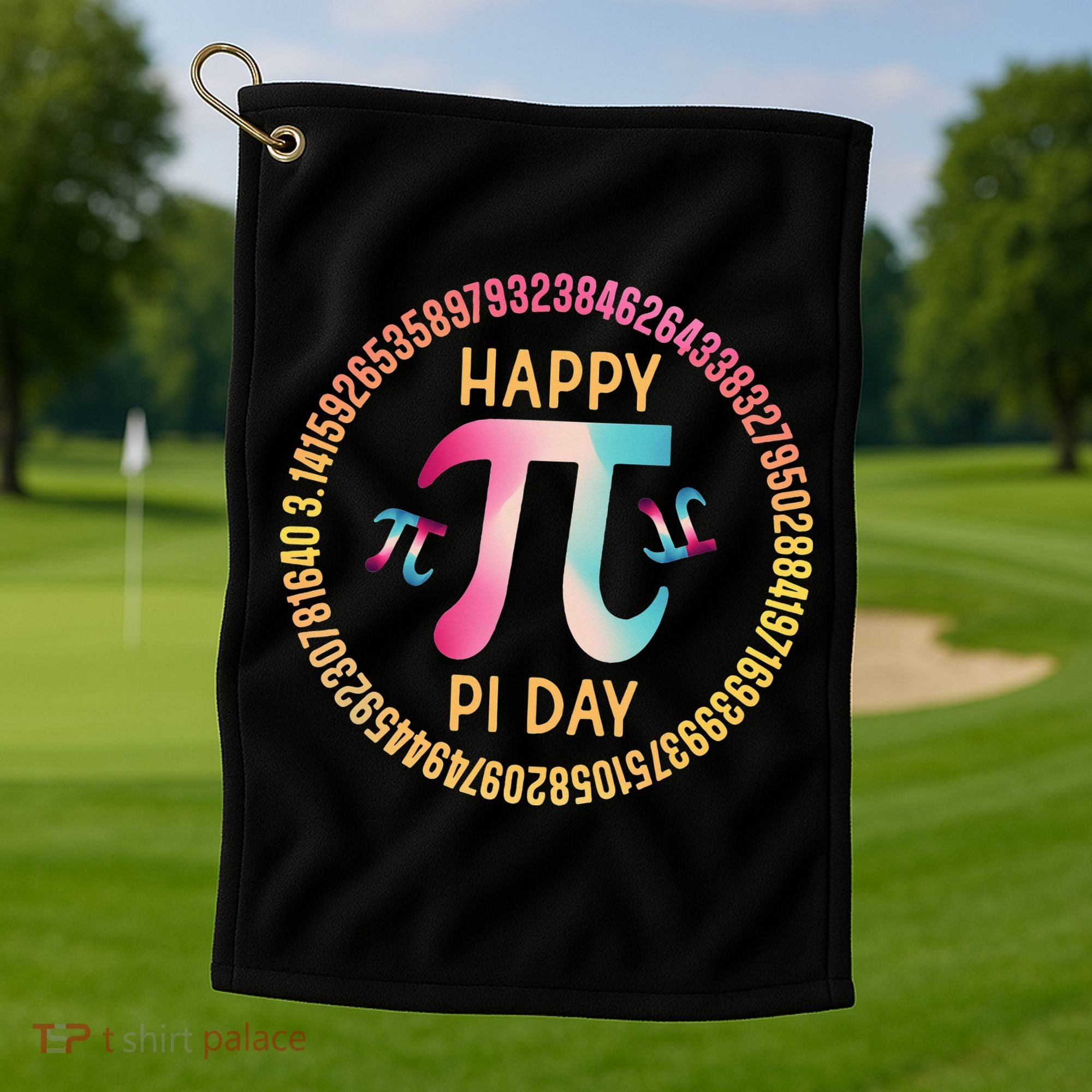Happy Pi Day Mathematischer Mathematiklehrer Pi 3.14 Golf Towel