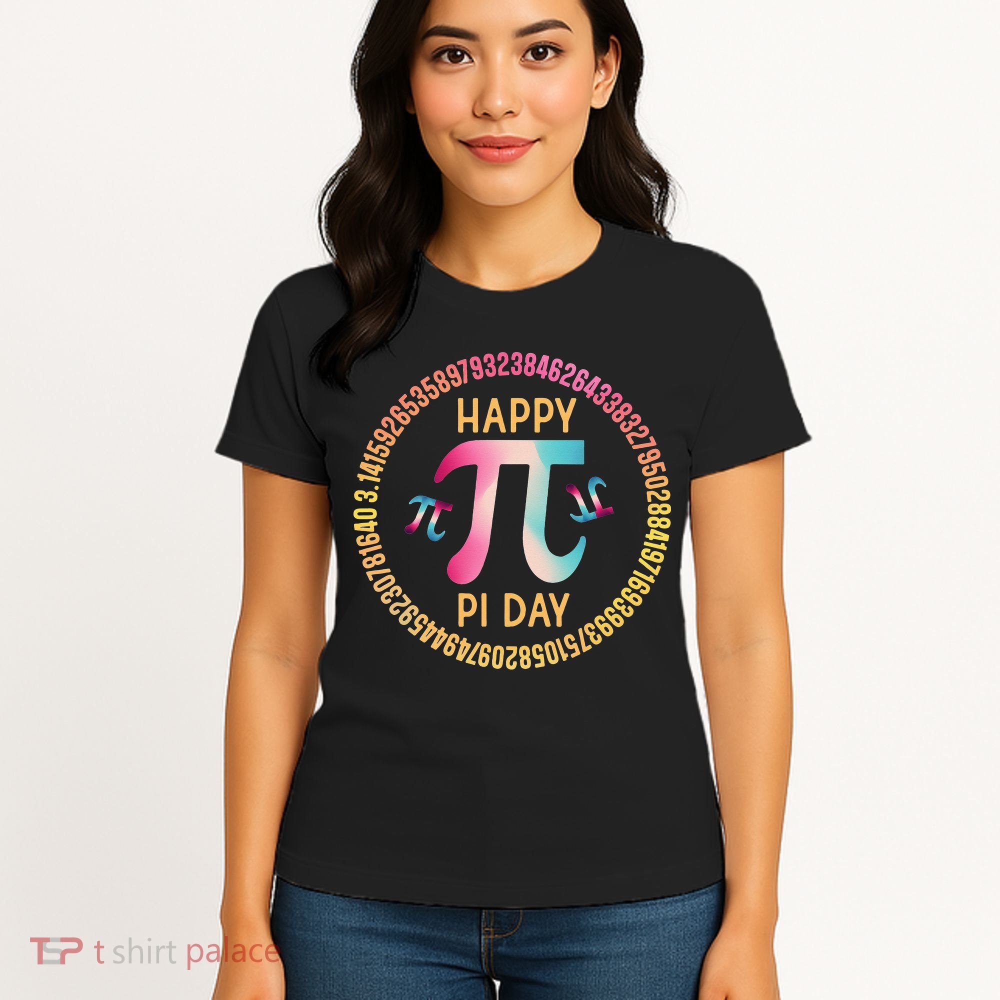 Happy Pi Day Mathematischer Mathematiklehrer Pi 3.14 Women's T-Shirt
