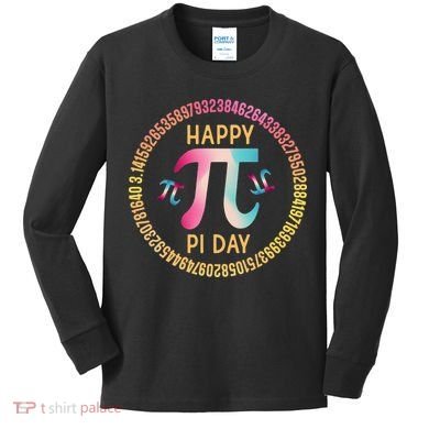 Happy Pi Day Mathematischer Mathematiklehrer Pi 3.14 Kids Long Sleeve Shirt