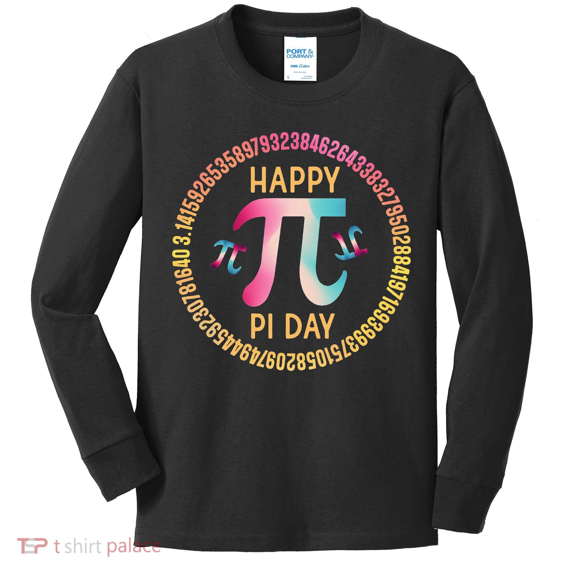 Happy Pi Day Mathematischer Mathematiklehrer Pi 3.14 Kids Long Sleeve Shirt