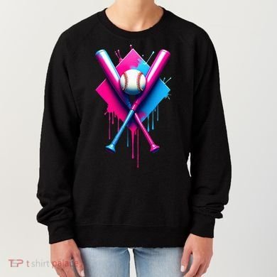 Home Plate Drip Ice Cream Softball Baseball Women's Sweatshirt