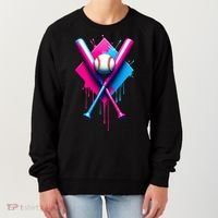 Home Plate Drip Ice Cream Softball Baseball Women's Sweatshirt thumb 0