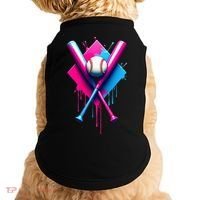 Home Plate Drip Ice Cream Softball Baseball Doggie Tank thumb 0