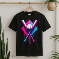 Home Plate Drip Ice Cream Softball Baseball T-Shirt thumb 2