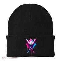 Home Plate Drip Ice Cream Softball Baseball Beanie thumb 0