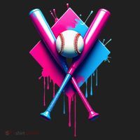 Home Plate Drip Ice Cream Softball Baseball Beanie thumb 2
