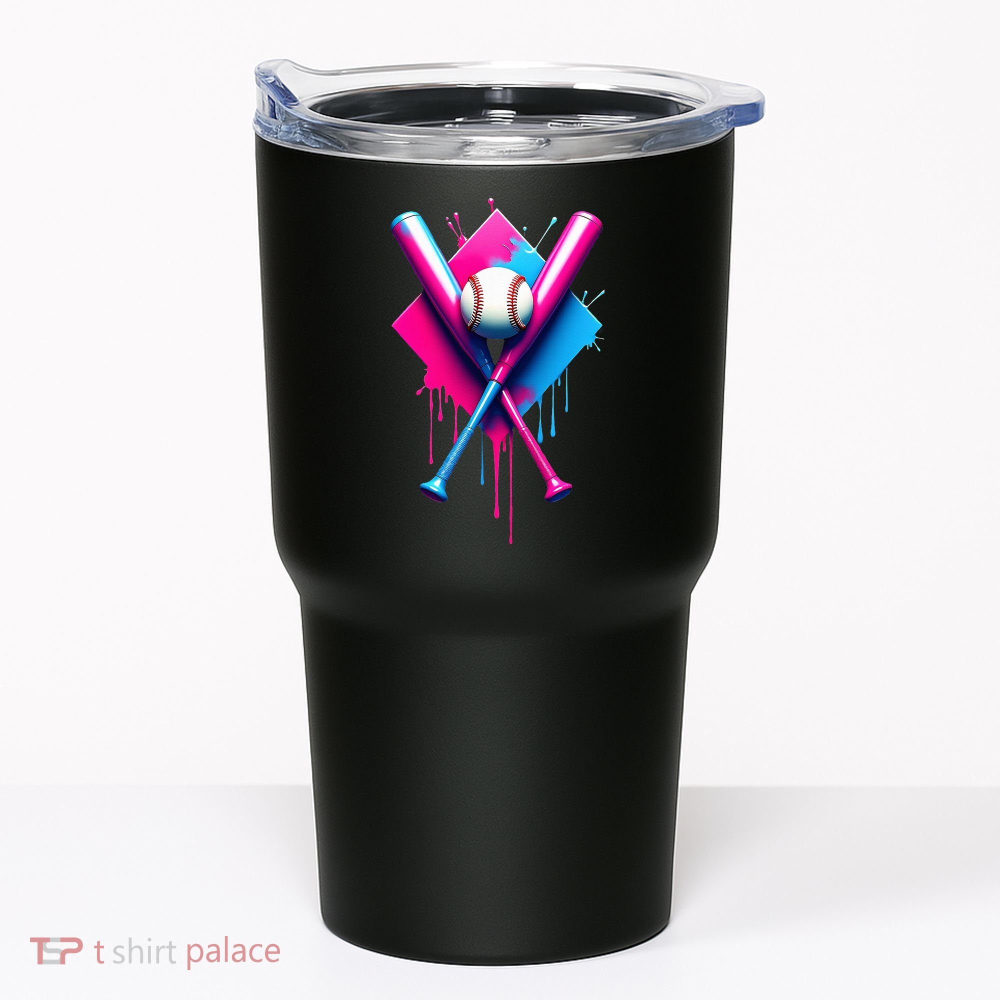 Home Plate Drip Ice Cream Softball Baseball Tumbler