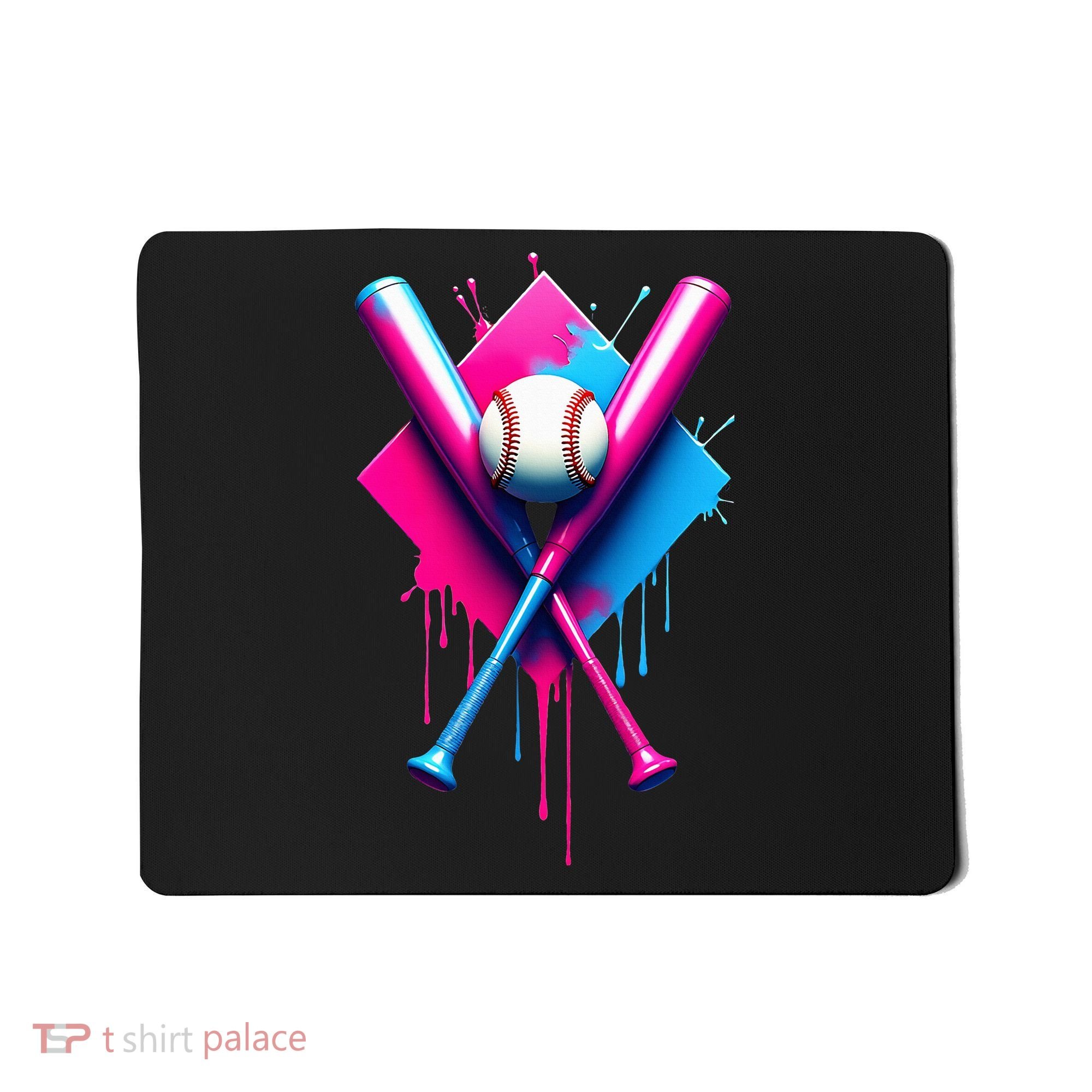Home Plate Drip Ice Cream Softball Baseball Mousepad