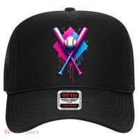 Home Plate Drip Ice Cream Softball Baseball Hat thumb 0
