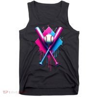 Home Plate Drip Ice Cream Softball Baseball Tank Top thumb 0