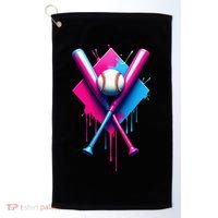 Home Plate Drip Ice Cream Softball Baseball Golf Towel thumb 0
