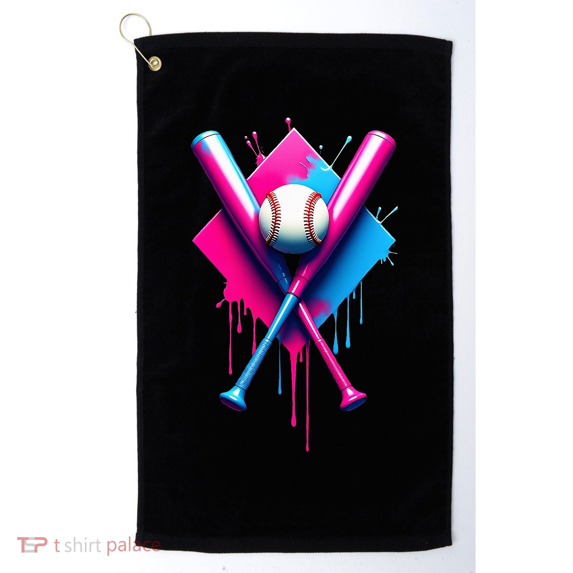Home Plate Drip Ice Cream Softball Baseball Golf Towel