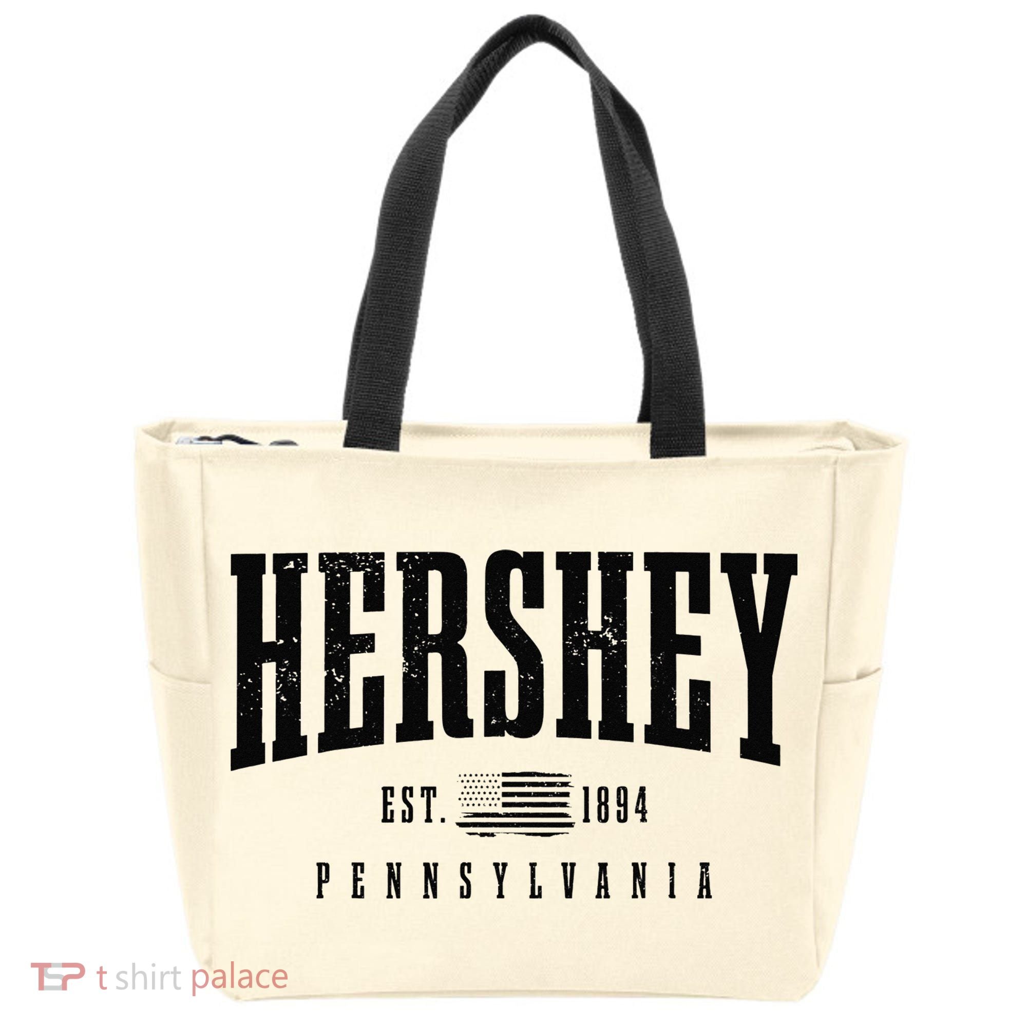 Hershey Pennsylvania Est. 1894 American Flag Patriotic Tote Bag
