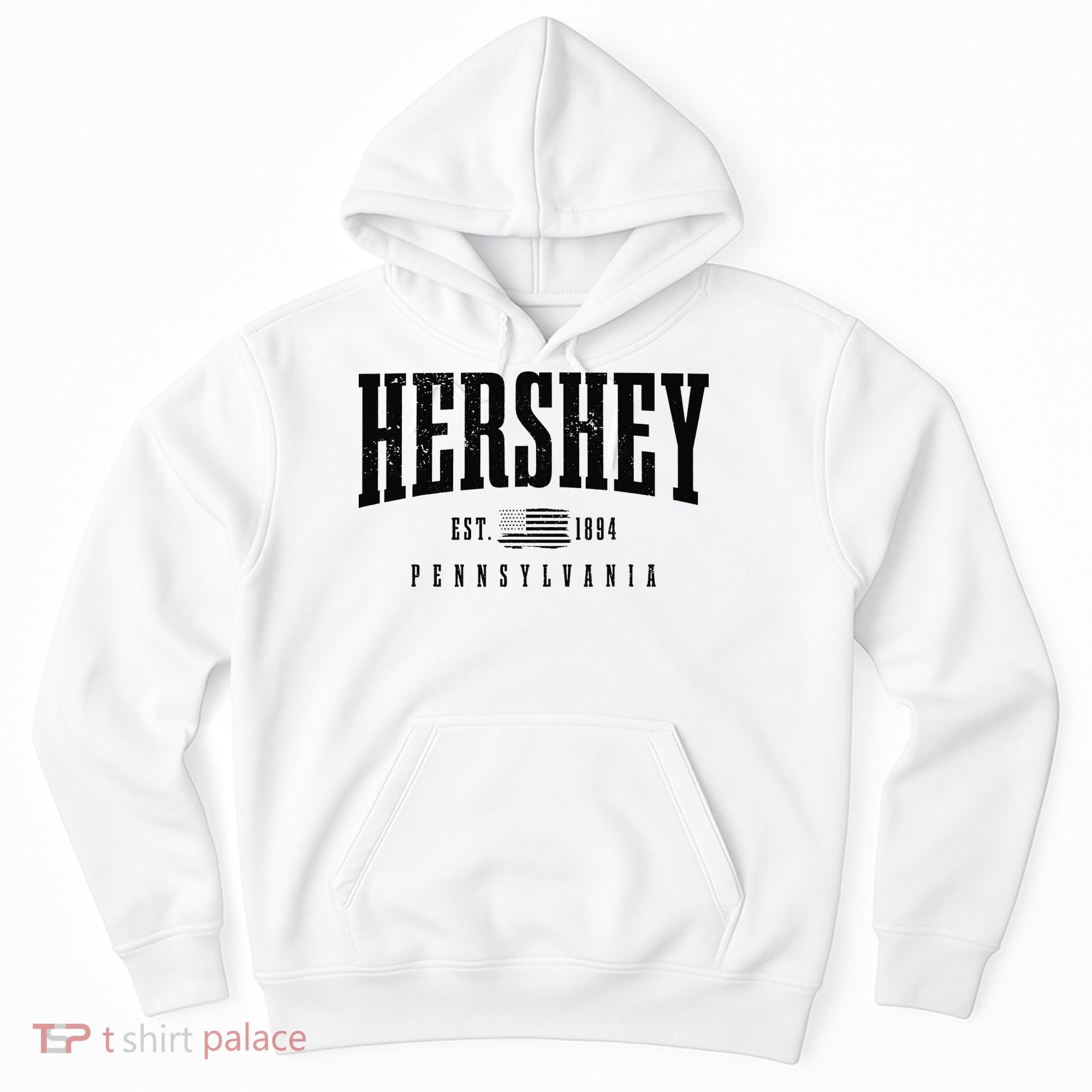 Hershey Pennsylvania Est. 1894 American Flag Patriotic Hoodie
