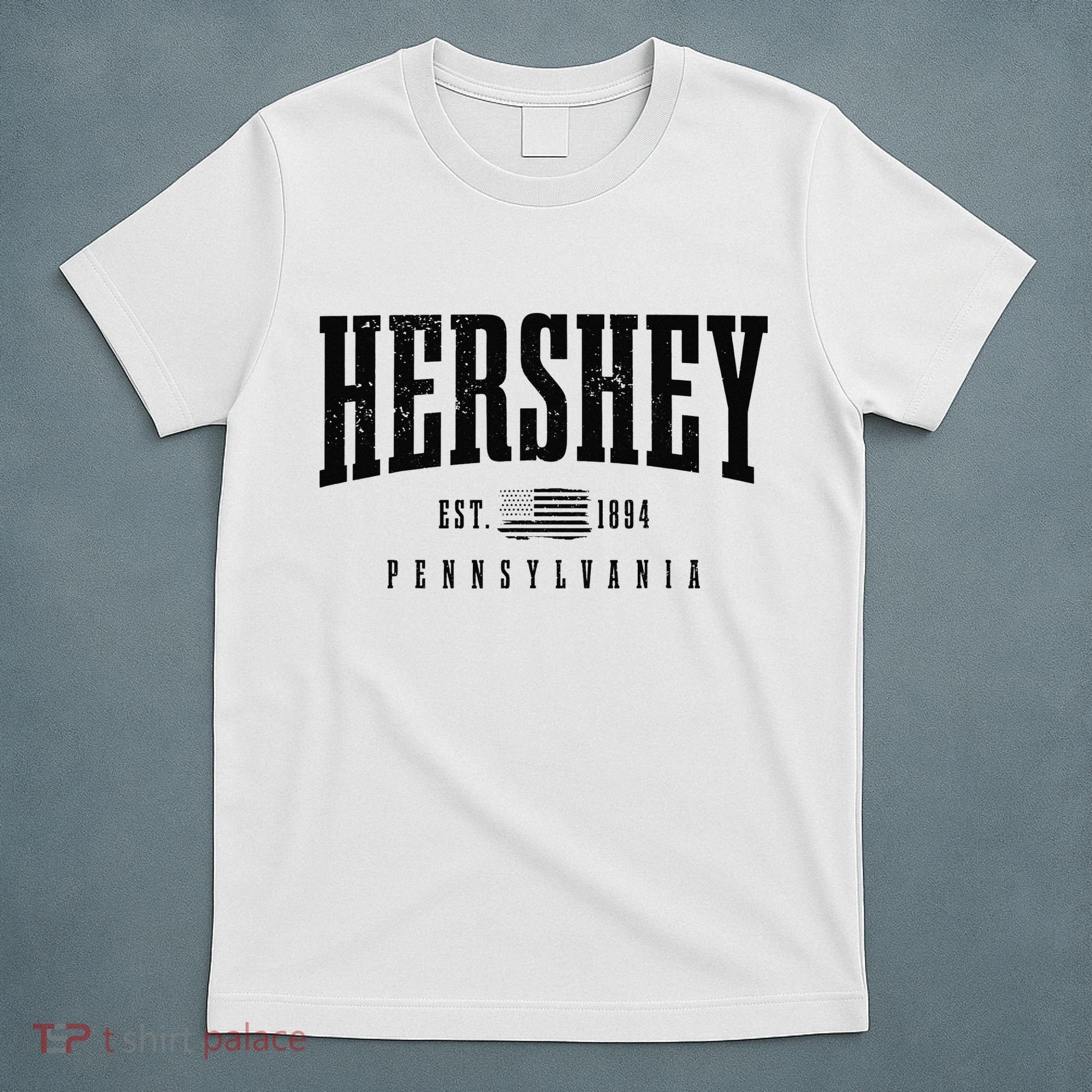 Hershey Pennsylvania Est. 1894 American Flag Patriotic T-Shirt