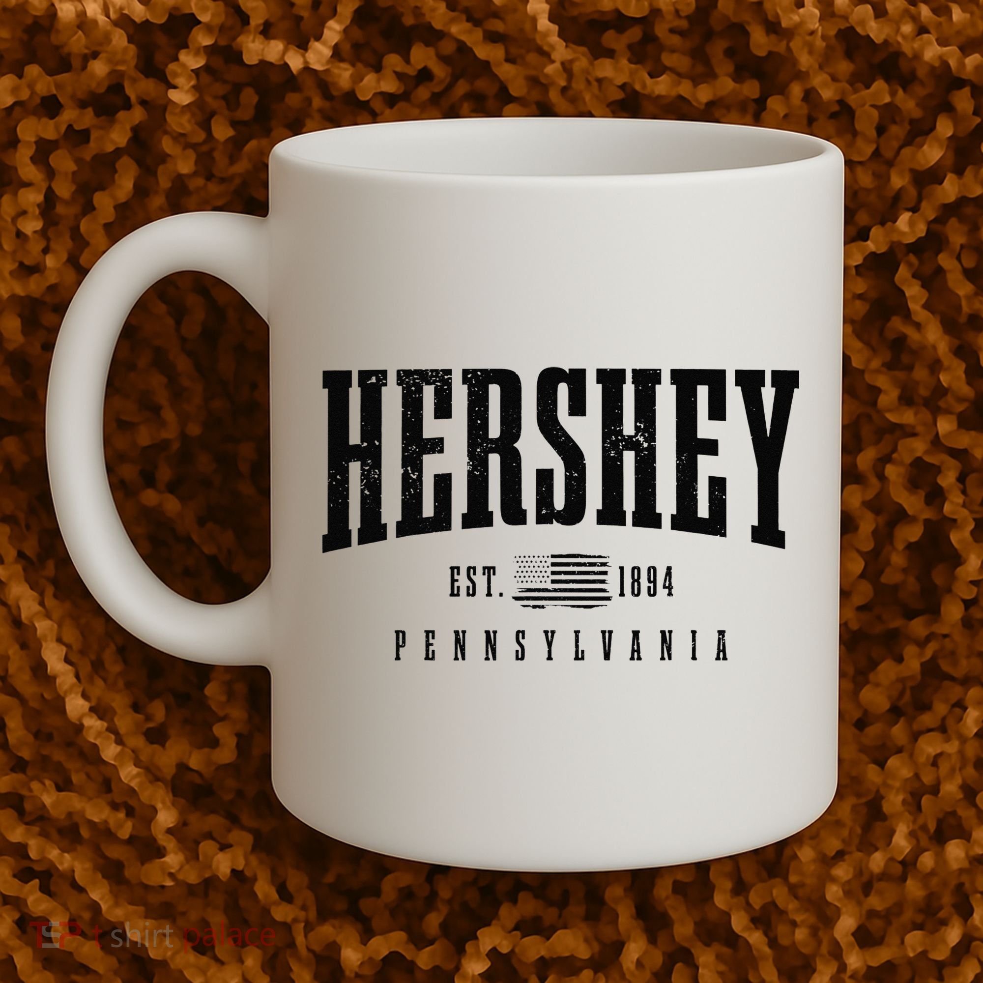 Hershey Pennsylvania Est. 1894 American Flag Patriotic Coffee Mug