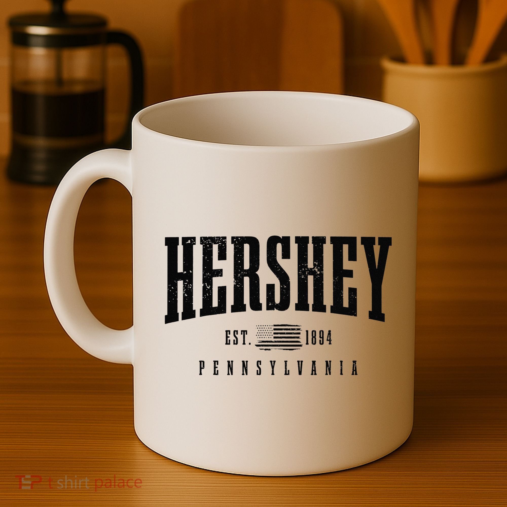 Hershey Pennsylvania Est. 1894 American Flag Patriotic Coffee Mug