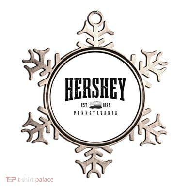Hershey Pennsylvania Est. 1894 American Flag Patriotic Ornament