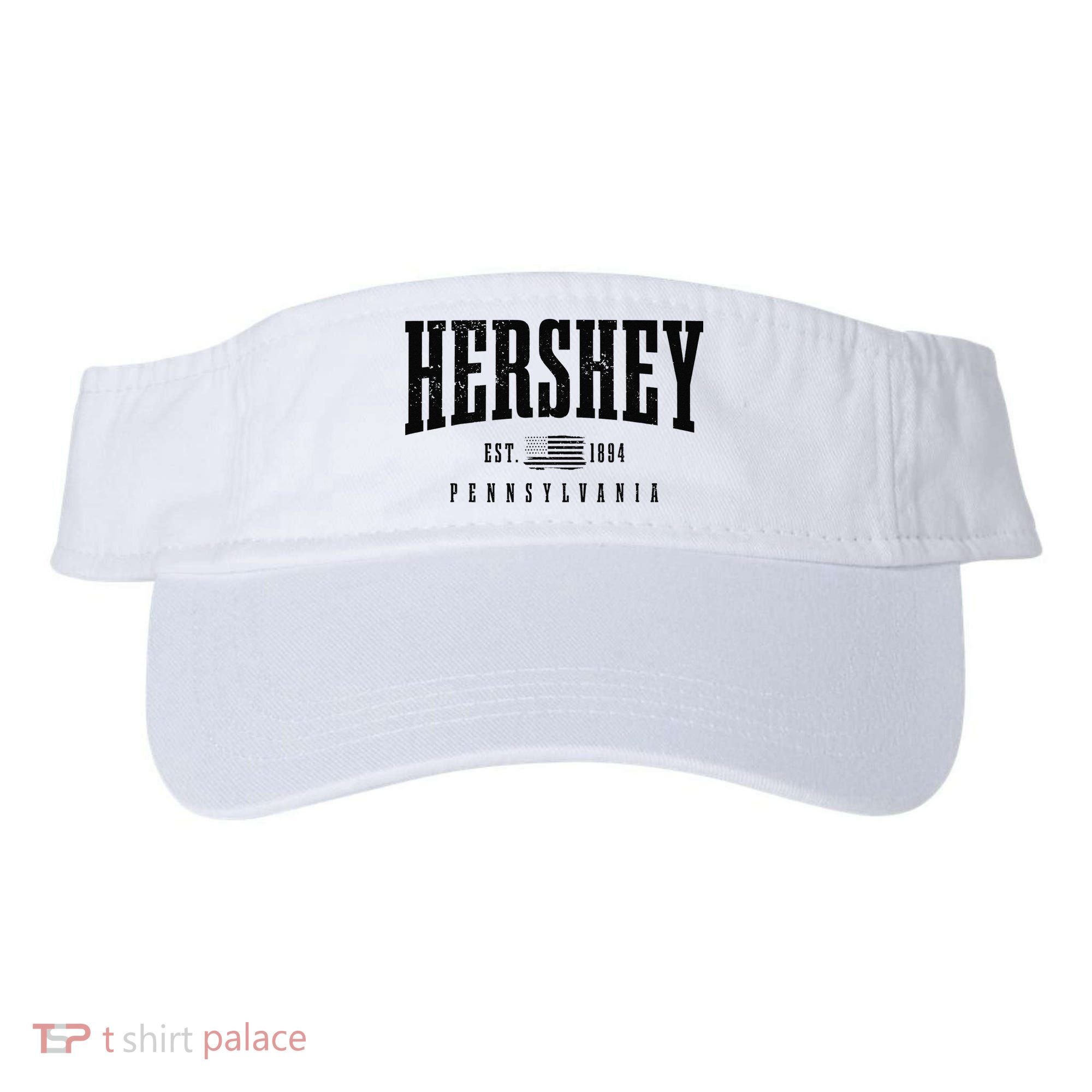 Hershey Pennsylvania Est. 1894 American Flag Patriotic Visor