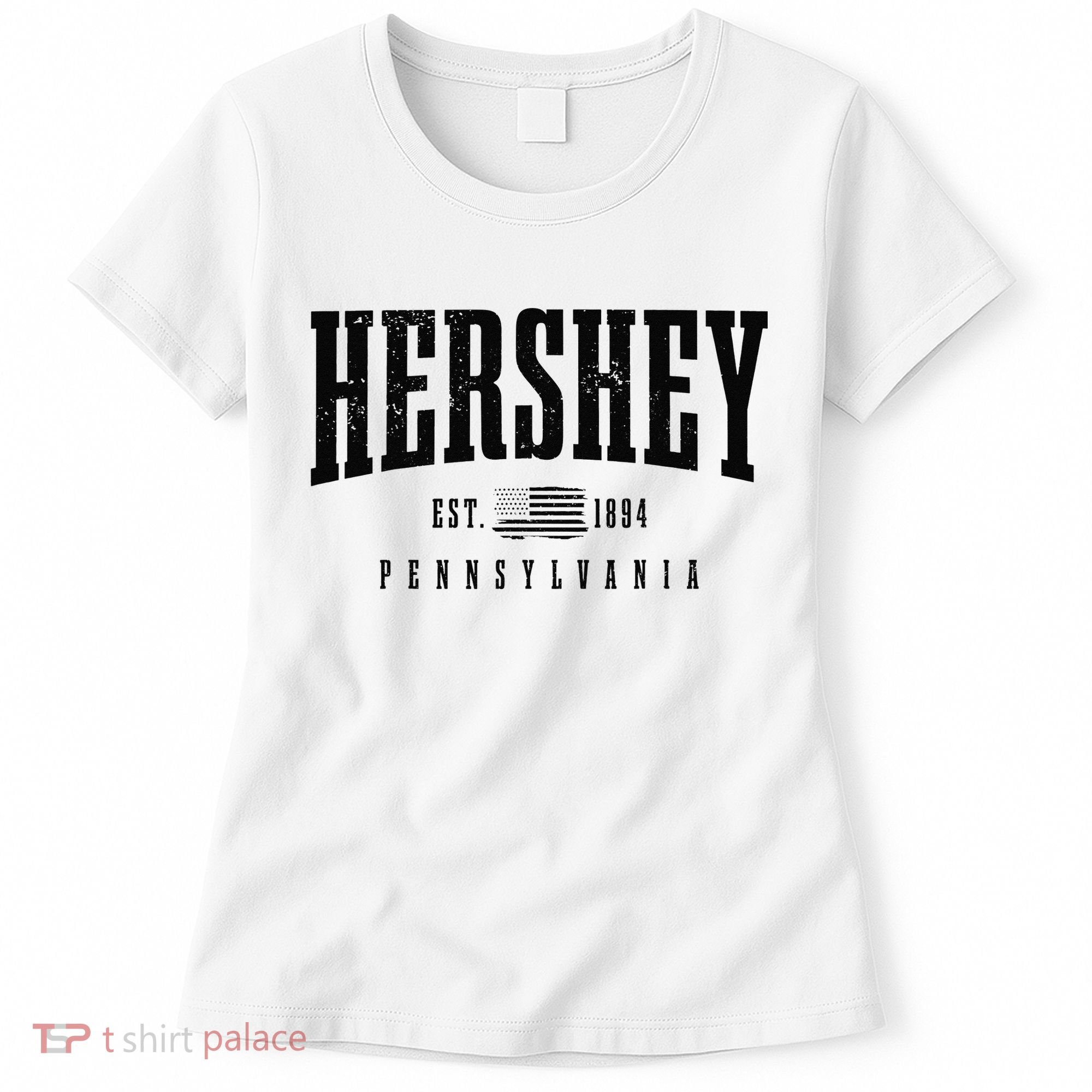 Hershey Pennsylvania Est. 1894 American Flag Patriotic Women's T-Shirt