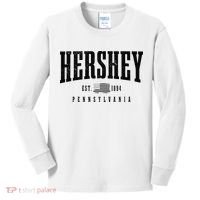 Hershey Pennsylvania Est. 1894 American Flag Patriotic Kids Long Sleeve Shirt thumb 0