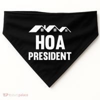 Hoa President Funny Homeowners Association USA-Made Doggie Bandana thumb 0