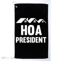 HOA President Funny Homeowners Association Golf Towel thumb 0