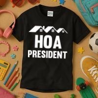 HOA President Funny Homeowners Association Kids T-Shirt thumb 3