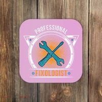 Handyman Professional Fixologist for Funny Repairman Team  Coaster thumb 0
