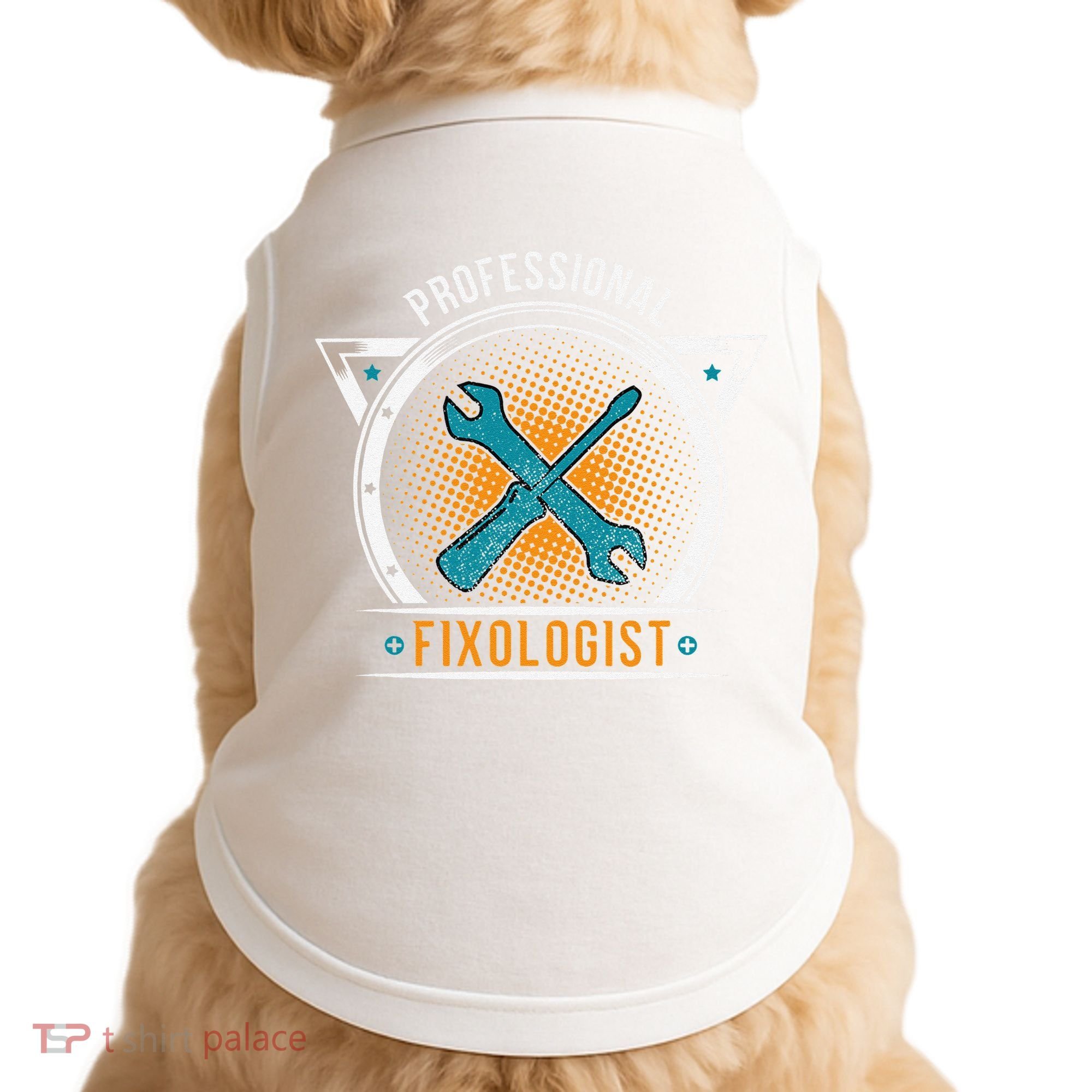 Handyman Professional Fixologist for Funny Repairman Team  Doggie Tank