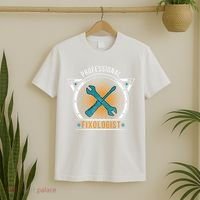 Handyman Professional Fixologist for Funny Repairman Team  T-Shirt thumb 2