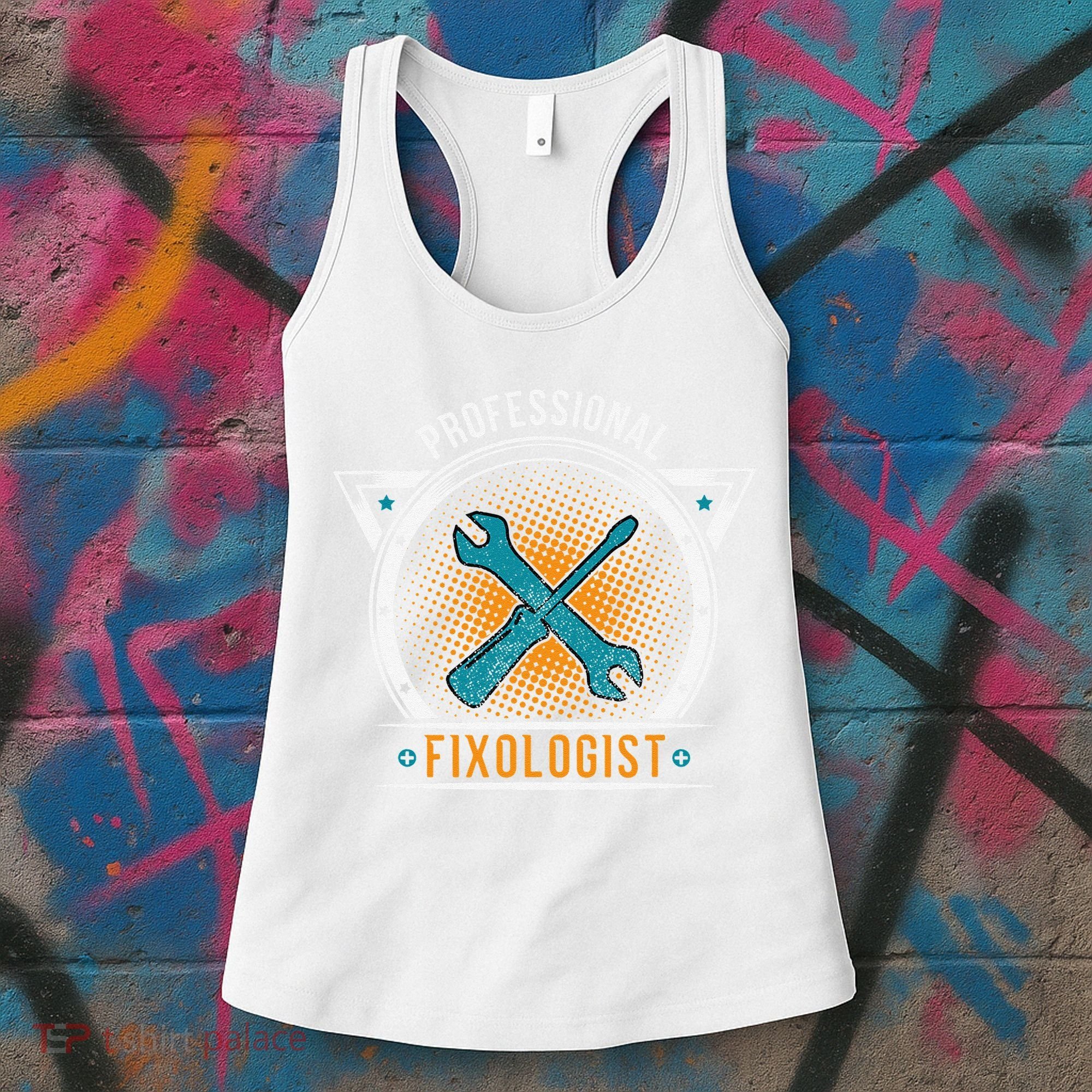 Handyman Professional Fixologist for Funny Repairman Team  Women's Tank Top