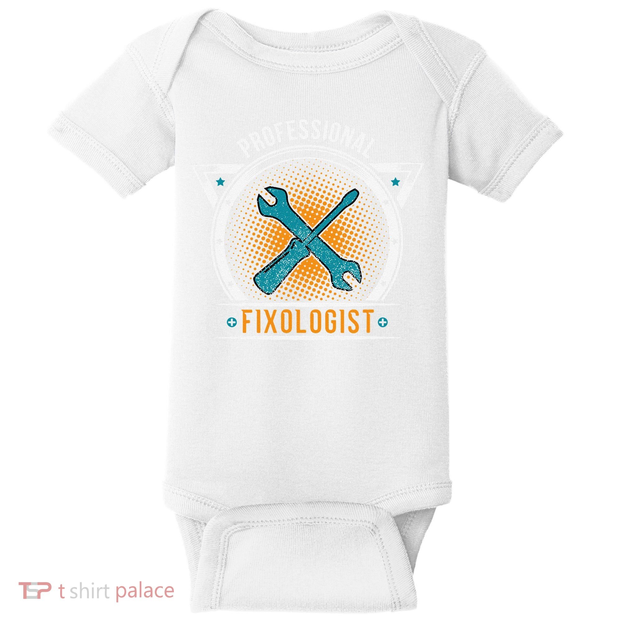 Handyman Professional Fixologist for Funny Repairman Team  Baby Bodysuit