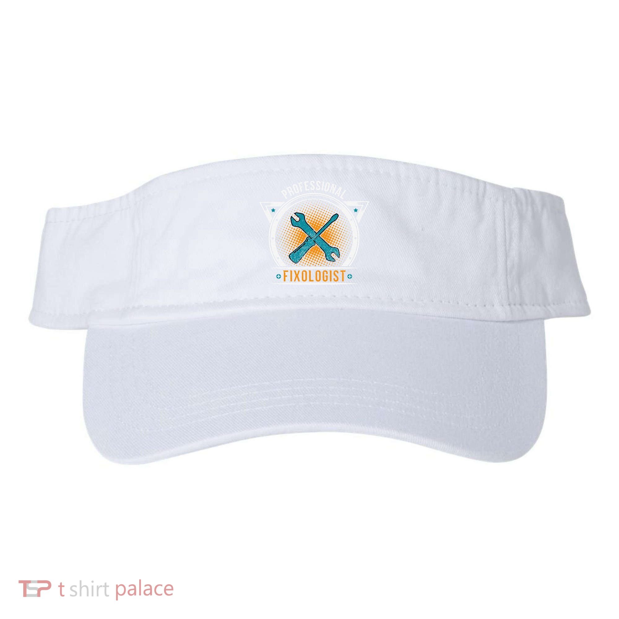 Handyman Professional Fixologist for Funny Repairman Team  Visor