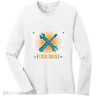 Handyman Professional Fixologist for Funny Repairman Team  Women's Long Sleeve Shirt thumb 0