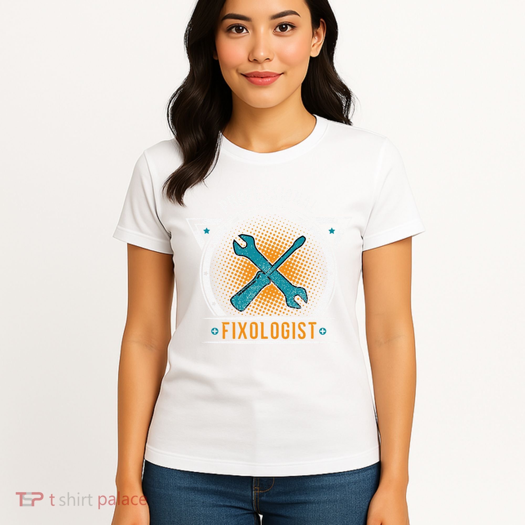 Handyman Professional Fixologist for Funny Repairman Team  Women's T-Shirt