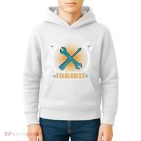 Handyman Professional Fixologist for Funny Repairman Team  Kids Hoodie thumb 4