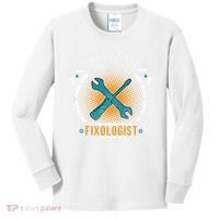 Handyman Professional Fixologist for Funny Repairman Team  Kids Long Sleeve Shirt thumb 0