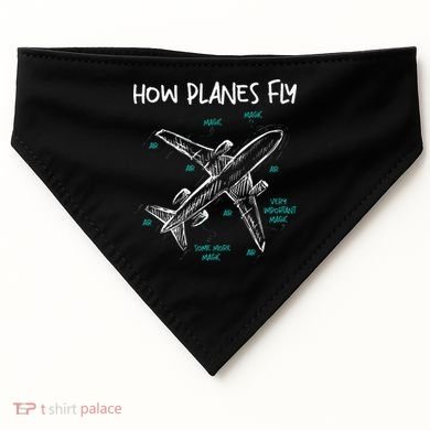 How Planes Fly Aerospace Engineer Aeronautical Engineering USA-Made Doggie Bandana