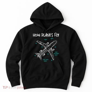 How Planes Fly Aerospace Engineer Aeronautical Engineering Hoodie