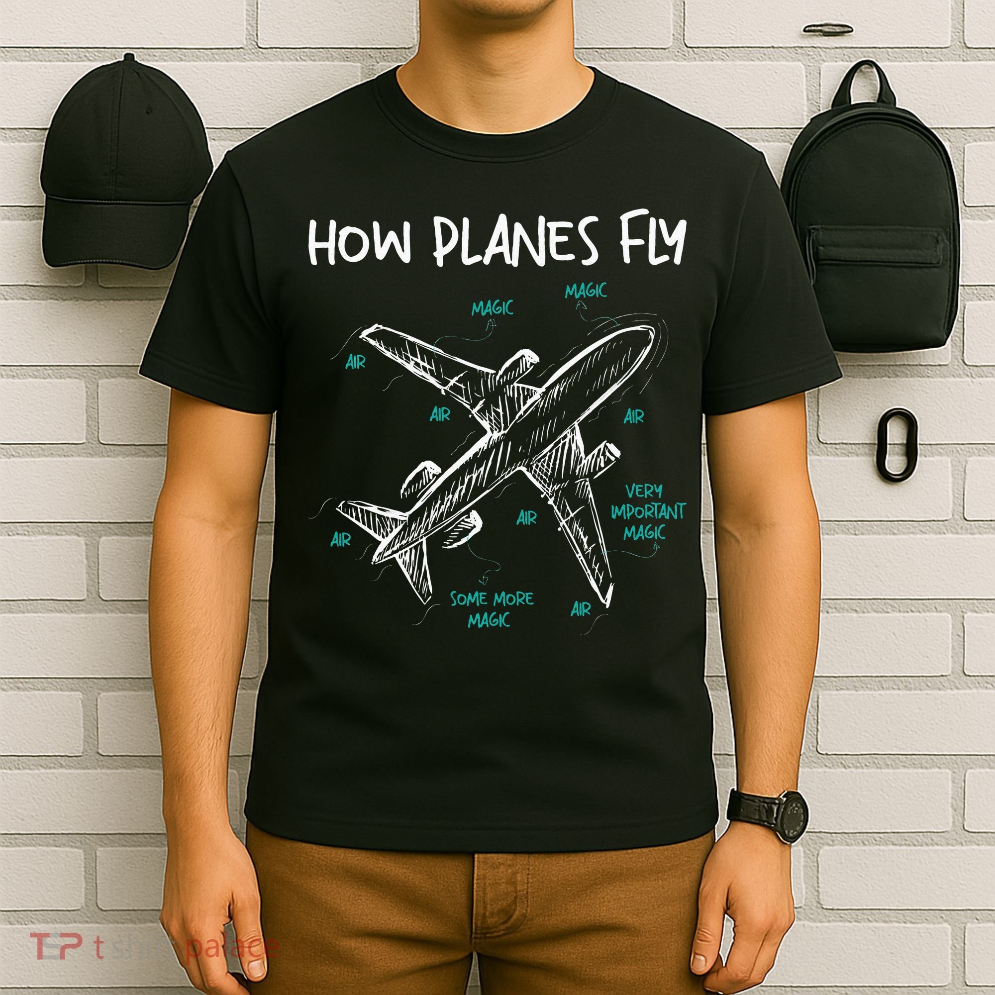 How Planes Fly Aerospace Engineer Aeronautical Engineering T-Shirt