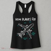 How Planes Fly Aerospace Engineer Aeronautical Engineering Women's Tank Top thumb 3