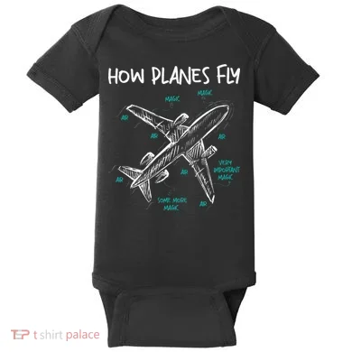 How Planes Fly Aerospace Engineer Aeronautical Engineering Baby Bodysuit