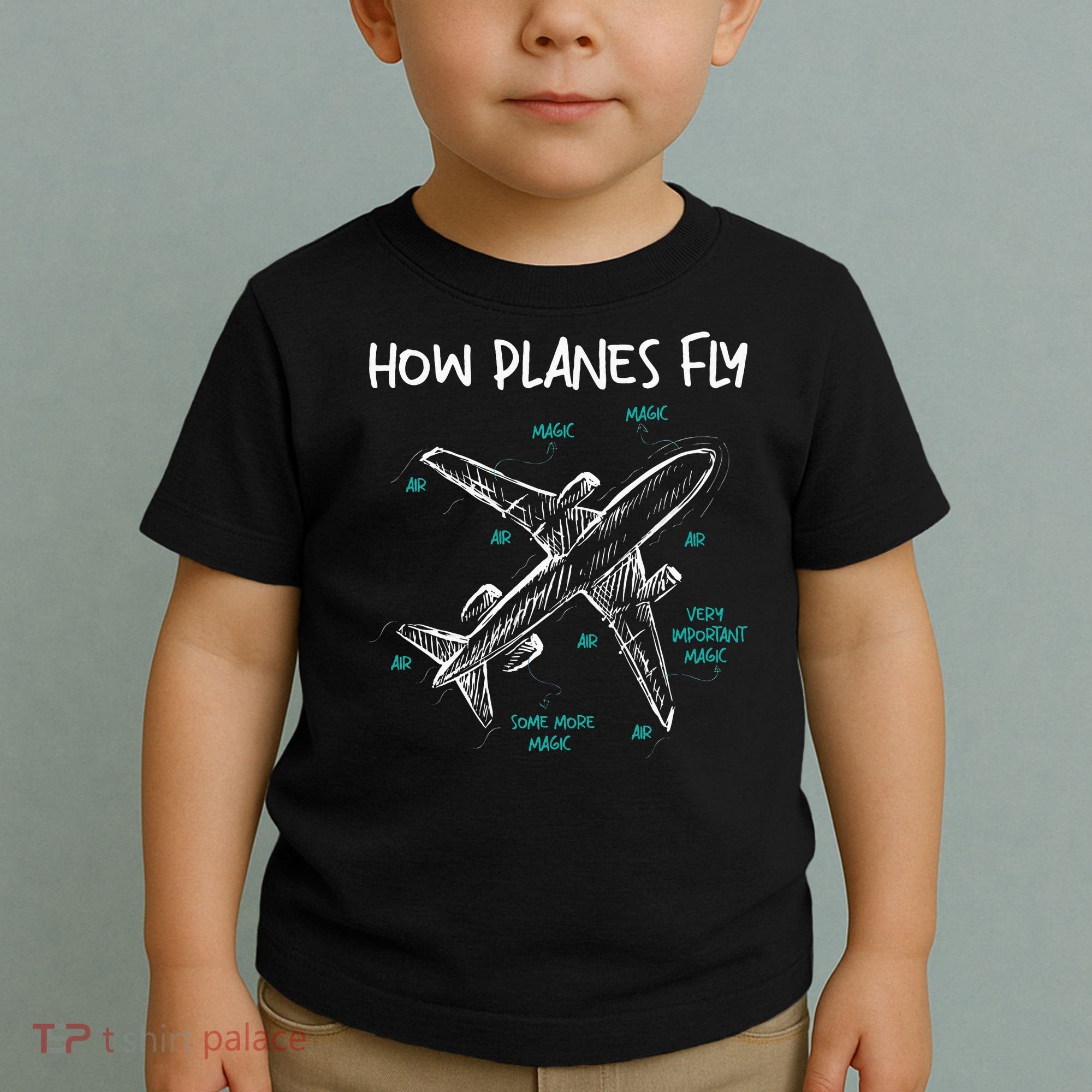 How Planes Fly Aerospace Engineer Aeronautical Engineering Toddler T-Shirt