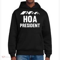 Hoa President Funny Homeowners Association Funny Hoa District V.I.T. Heavyweight Hoodie thumb 0
