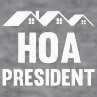 Hoa President Funny Homeowners Association Funny Hoa Women's Racerback Cropped Tank thumb 2