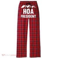 Hoa President Funny Homeowners Association Funny Hoa Women's Flannel Plaid Pajama Pants thumb 0